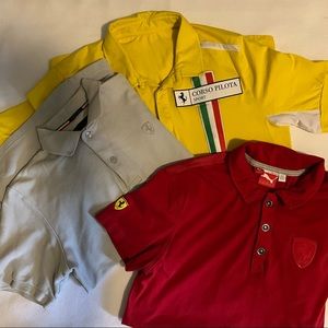 3 Ferrari Polo Shirts